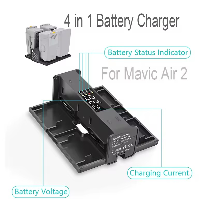 Drone Battery Smart - محور شحن محمول قابل للطي 4