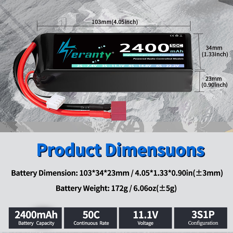 بطارية ليثيوم بوليمر TERANTY 3 - مراجعة Drone Battery Connector وسعره