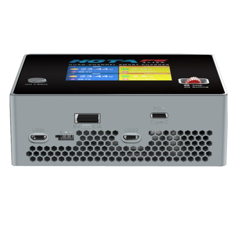 شاحن ذكي متوازن F6 بـ 4 قنوات  - مراجعة Drone Battery Balance Charger وسعره